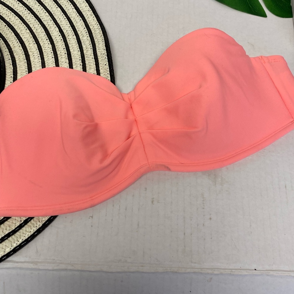 Body Glove Neon Peach Bikini Bandeau Top